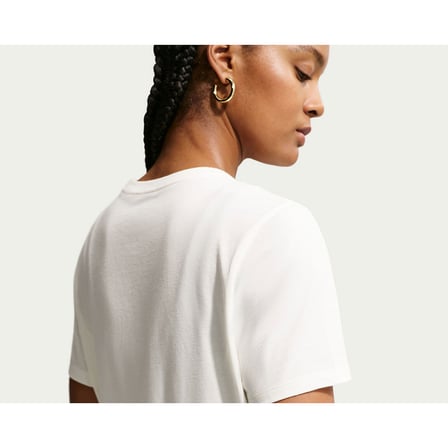 Nike Nsw Club Ss Tee Icon Futura Beyaz Kadın Tişört DX7906-133