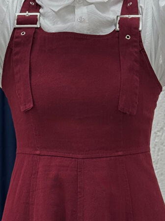 Celia Sülfür Gabardin Jile-BN4289 Bordo