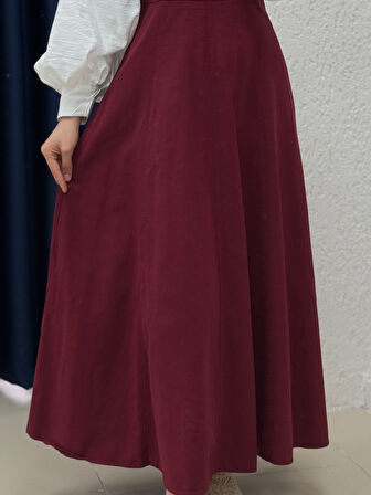 Celia Sülfür Gabardin Jile-BN4289 Bordo