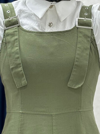 Celia Sülfür Gabardin Jile-BN4289 Yeşil
