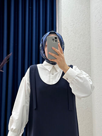 Zenina Omuz Detaylı Jile-AS3954 Lacivert