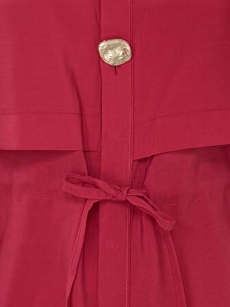 Ravera Gold Düğmeli Bolerolu Tunik-ZN3589 Fuşya