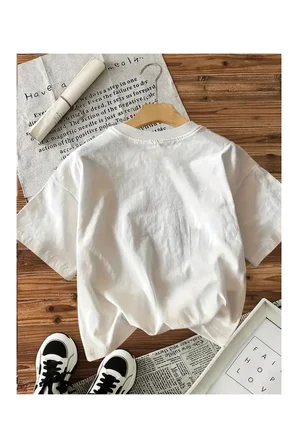 Unisex Vişne Baskılı Tasarım Tshirt