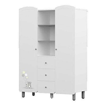 meltemkids Sweet Geniş 2 Kapılı Dolap