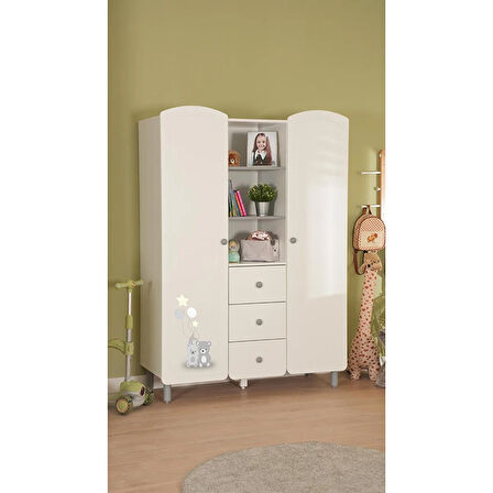 meltemkids Sweet Geniş 2 Kapılı Dolap