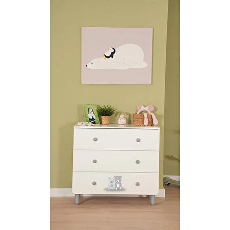 meltemkids Sweet 3 Çekmeceli Şifonyer