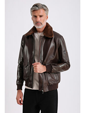 Alexandr Erkek Pilot Deri Mont