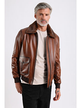 Alexandr Erkek Pilot Deri Mont