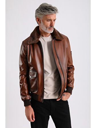 Alexandr Erkek Pilot Deri Mont