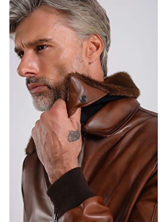 Alexandr Erkek Pilot Deri Mont