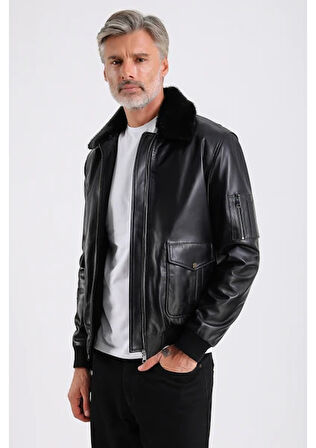 Alexandr Erkek Pilot Deri Mont