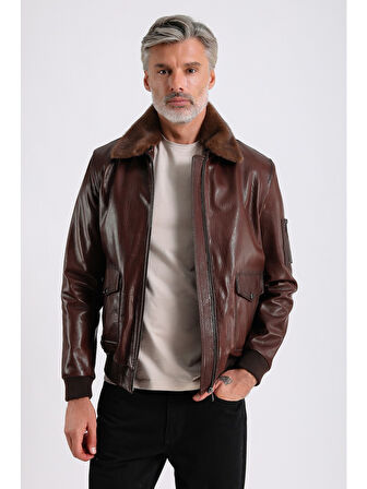 Alexandr Erkek Pilot Deri Mont