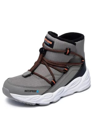 Skechers Turbo Tread- Storm Glıder 406385L Tpbk Çocuk Outdoor Bot - GRİ