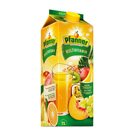 Pfanner 2 lt C+D+A Ananas-Carota ve Multivitamin Meyve Suyu 2 li Paket