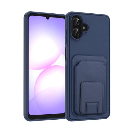 Gpack Samsung Galaxy A07 uyumlu Kılıf Bikart Kartlıklı Standlı TPU