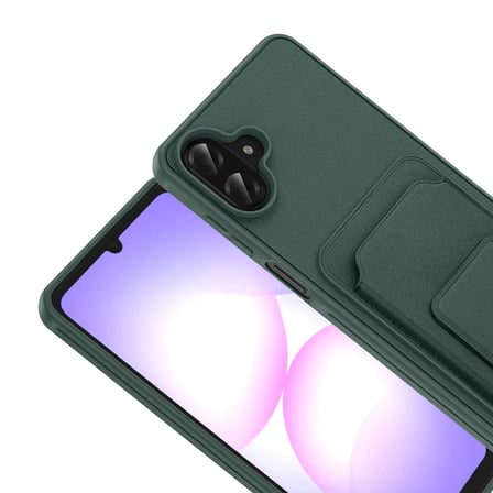 Gpack Samsung Galaxy A07 uyumlu Kılıf Bikart Kartlıklı Standlı TPU
