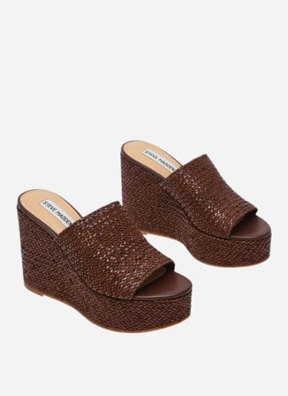 Steve Madden Kahverengi Topuklu Terlik CASSI