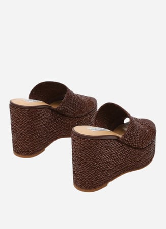 Steve Madden Kahverengi Topuklu Terlik CASSI