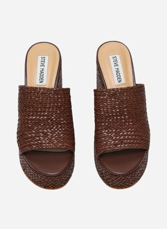 Steve Madden Kahverengi Topuklu Terlik CASSI