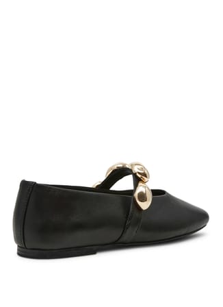 Steve Madden Siyah Kadın Deri Babet