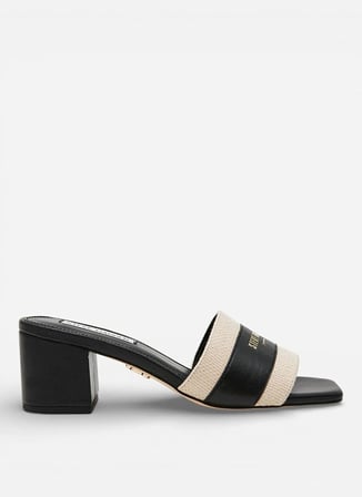Steve Madden Siyah Topuklu Terlik KNOXVILLE