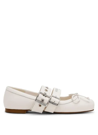 Steve Madden Beyaz Kadın Deri Babet
