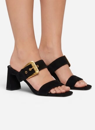 Steve Madden Siyah Topuklu Terlik TORIANN