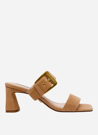 Steve Madden Kahverengi Topuklu Terlik TORIANN CAMEL