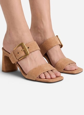 Steve Madden Kahverengi Topuklu Terlik TORIANN CAMEL