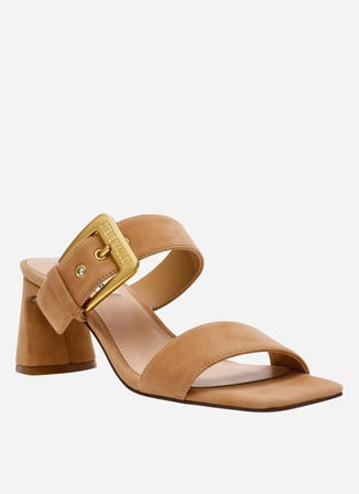 Steve Madden Kahverengi Topuklu Terlik TORIANN CAMEL