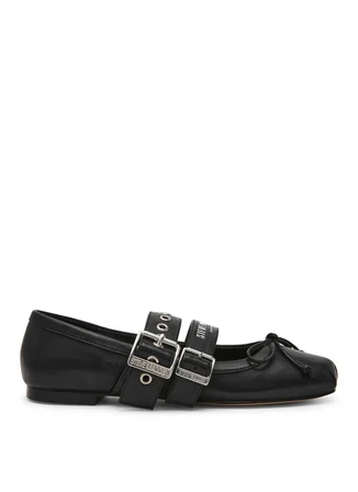 Steve Madden Siyah Kadın Deri Babet