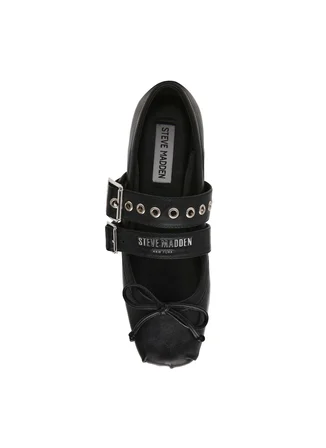 Steve Madden Siyah Kadın Deri Babet
