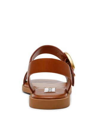 Steve Madden Taba Kadın Deri Sandalet RESORTS COGNAC
