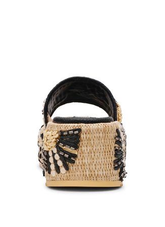 Steve Madden Çok Renkli Kadın %100 Polypropylene Terlik DECOR-EMB BLK