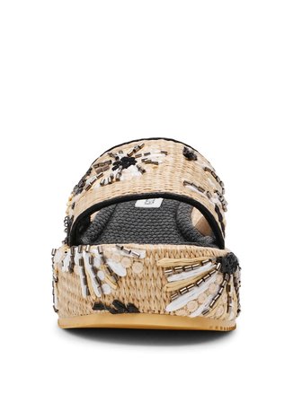 Steve Madden Çok Renkli Kadın %100 Polypropylene Terlik DECOR-EMB BLK