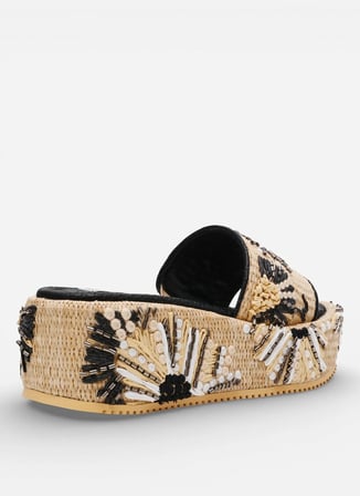 Steve Madden Çok Renkli Kadın Terlik DECOR-EMB BLK
