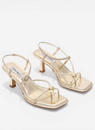 Steve Madden Altın Kadın Topuklu Ayakkabı JACKPOTS-R