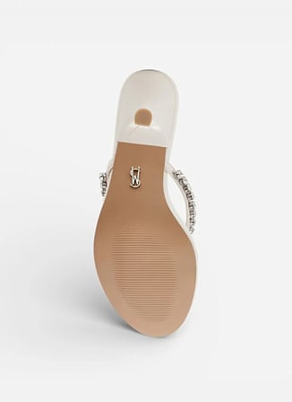 Steve Madden Beyaz Topuklu Terlik SLATER