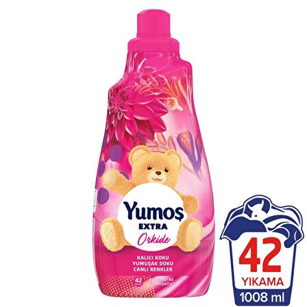 Yumoş Extra Lilyum - Orkide Konsantre 42 Yıkama Yumuşatıcı 1 lt 2'li