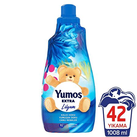 Yumoş Extra Lilyum - Orkide Konsantre 42 Yıkama Yumuşatıcı 1 lt 2'li