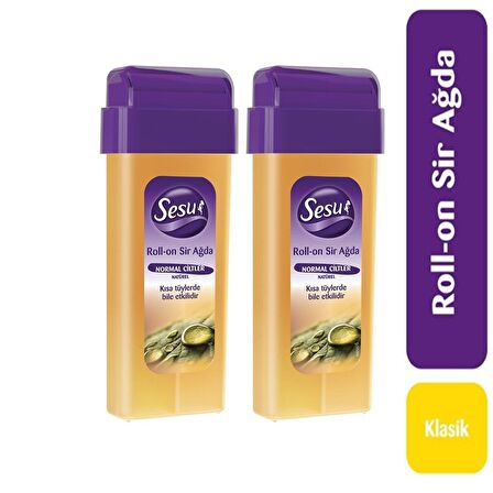 Sesu Rollon Sir Ağda Normal Ciltler Natürel 100 Ml x 2 Adet