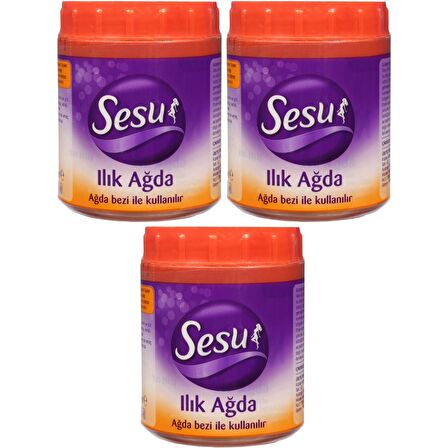 Sesu Turuncu Ilık Ağda 250 Gr x 3 Adet