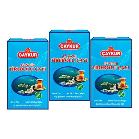 Çaykur 42 Nolu Tirebolu Çayı 500 Gr x 3 Adet