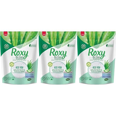 Dalan Roxy Bio Clean Sabun Tozu Aloe Vera 1,6 Kg x 3 Adet