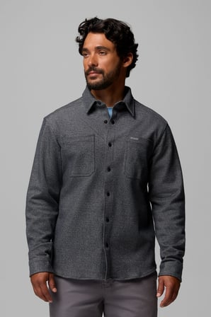 AM8716 TWILL RIVER LS KNIT SHIRT
