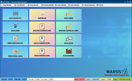 Marsis v2 Barkodlu Satış Programı Hızlı Satış Sistemi (Ultra Lisans)