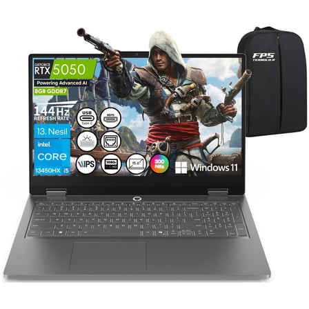 Loq Essential İ5-13450HX RTX5050 24GB Ram 2tb SSD 144Hz 15.6'' Fhd IPS W11 83SC000QTR Taşınabilir Bilgisayar