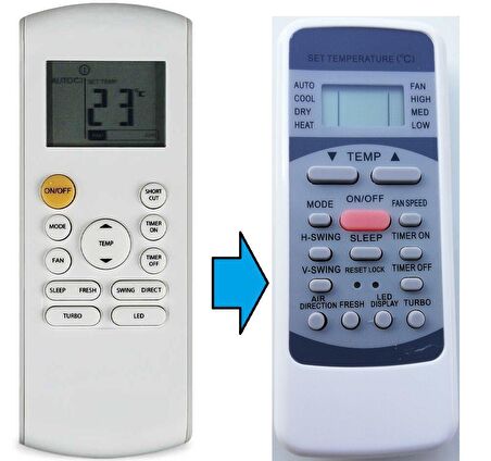DAYRELAX Klima Kumandası RG57B BGE