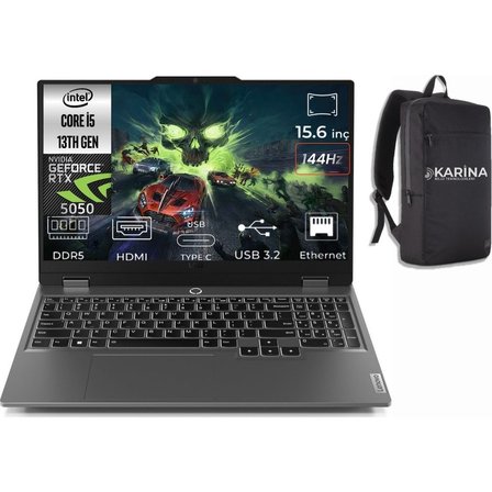 Lenovo Loq 15IRX10 I5-13450HX 83JE00JLTR-K21 64GB 4tb RTX5050 8gb Freedos 15.6" Full Hd Gaming Laptop