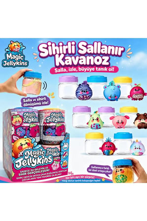 Magic Jellykins Sihirli Dönüşüm Kavanozu Peluş Oyuncak Sürpriz Seti
